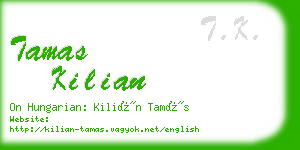 tamas kilian business card